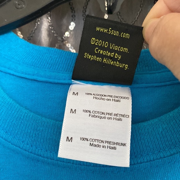 SpongeBob SquarePants Men's Blue Short-Sleeve Graphic T Shirt By Fifth Sun Sz M - Picture 6 of 6